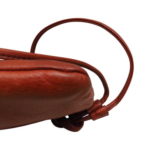 Buttery Soft Leather Bag Brown W/Light Brown Logo Print Lining - Picture 4 of 10